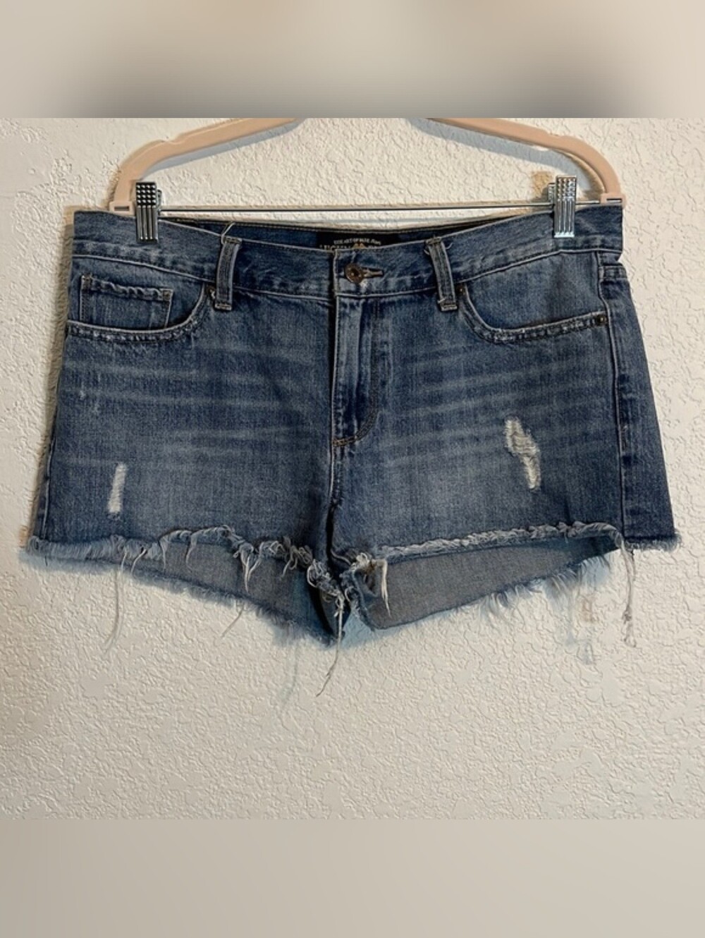 Lucky Brand ~ The Cut Off distressed denim Shorts